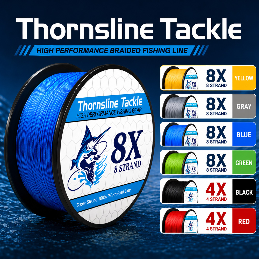 Copolymer Line - Thornsline Tackle 8X 4X Braided Fishing