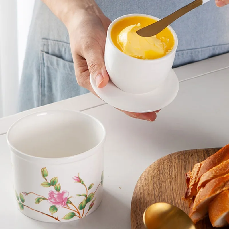 Freshwater Line - Ceramic Butter Keeper Crock for Counter,Fresh