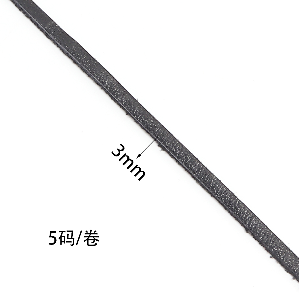 5yards 3mm Genuine Cow Leather - Braided Line のレビューと価格
