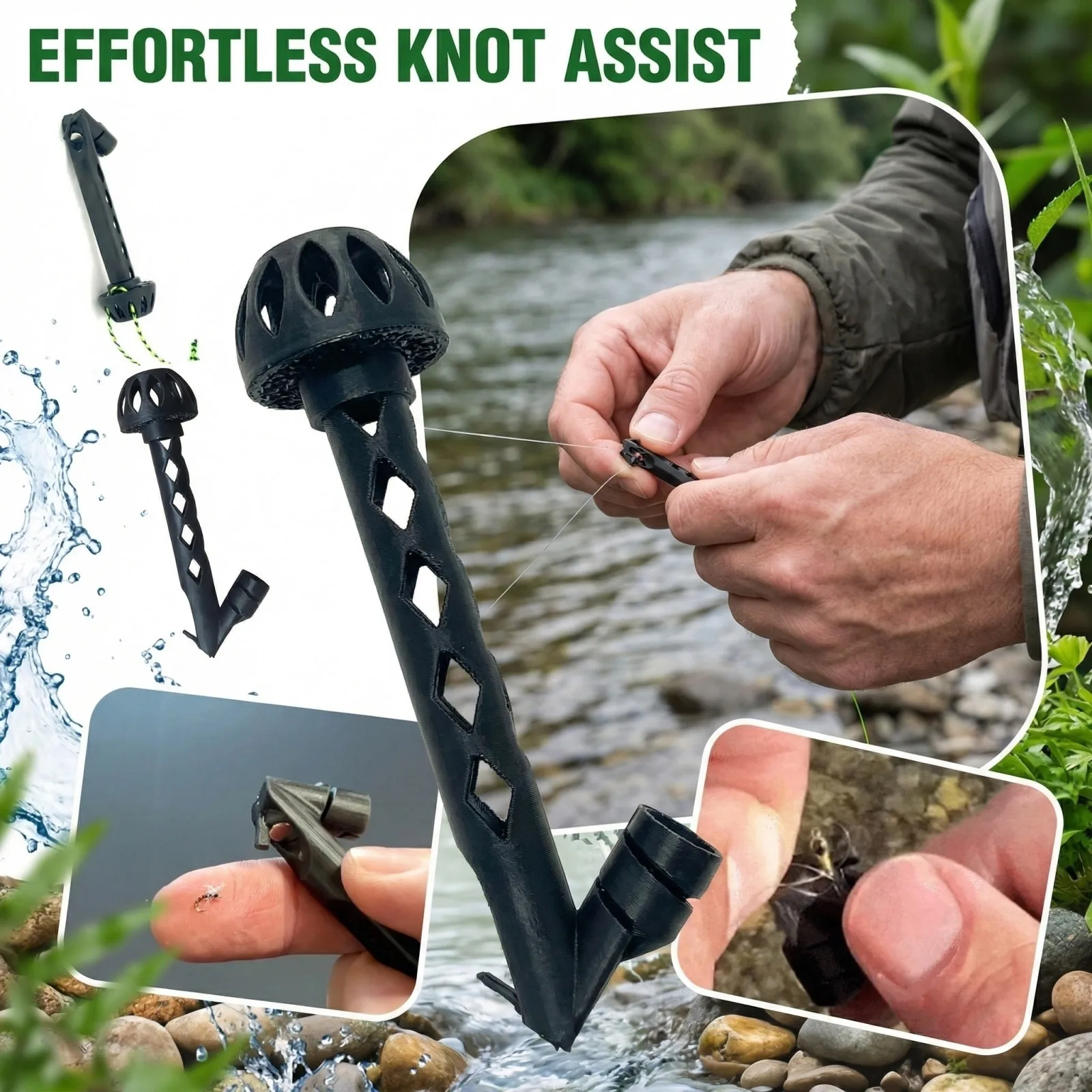 Magnetic Knot Tying Tool Flyin - Fishing Line Winder のレビューと価格