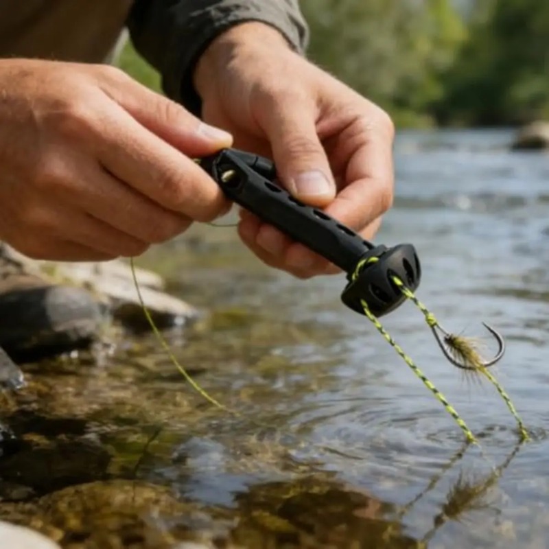 Magnetic Knot Tying Tool Flyin - Fishing Line Winder のレビューと価格