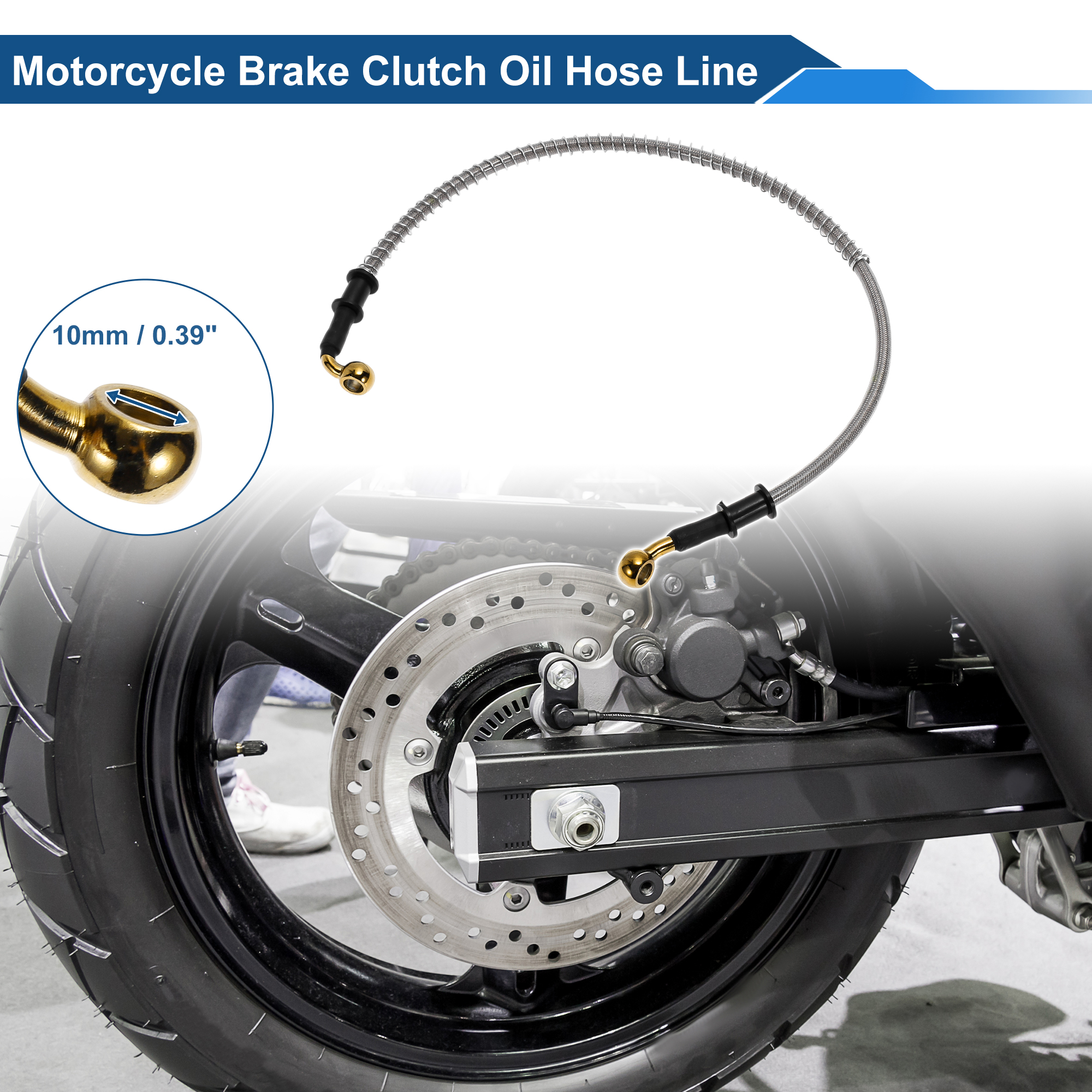 UXCELL 60cm Motorcycle Brake C - Braided Line のレビューと価格