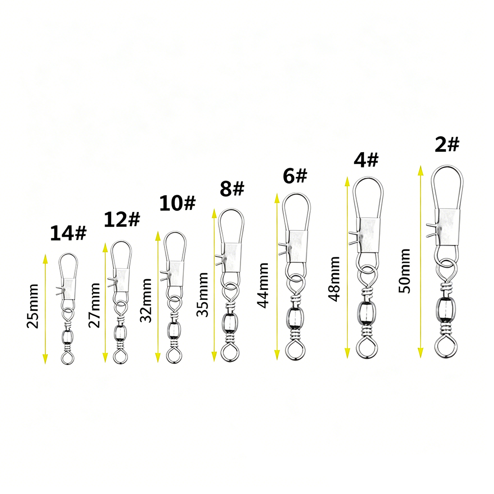 50Pc/box Stainless Steel Swive - Fishing Line Box のレビューと価格