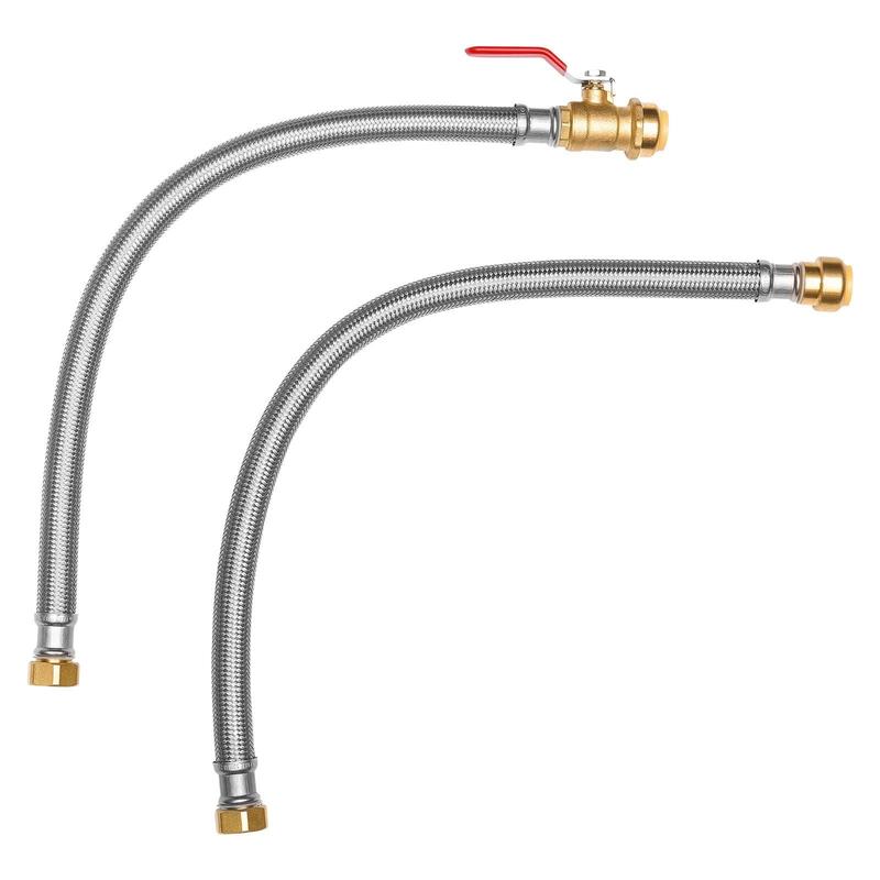 Water Heater Kit, Push-Fit Val - Braided Line のレビューと価格