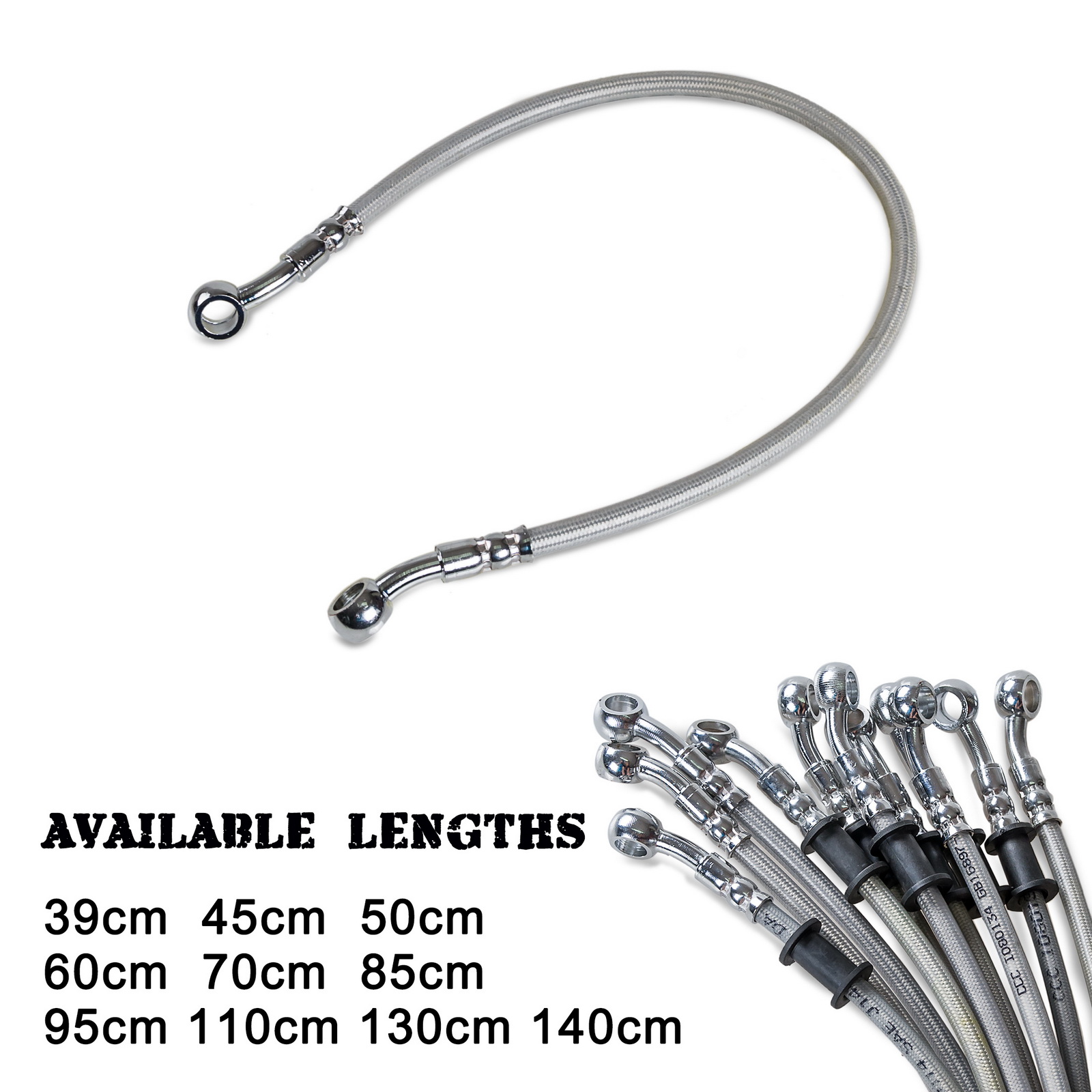 39cm-140cm Motorcycle Brake Oi - Braided Line のレビューと価格