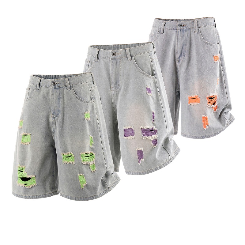 Men's Lined Ripped Denim Short - Fly Line のレビューと価格