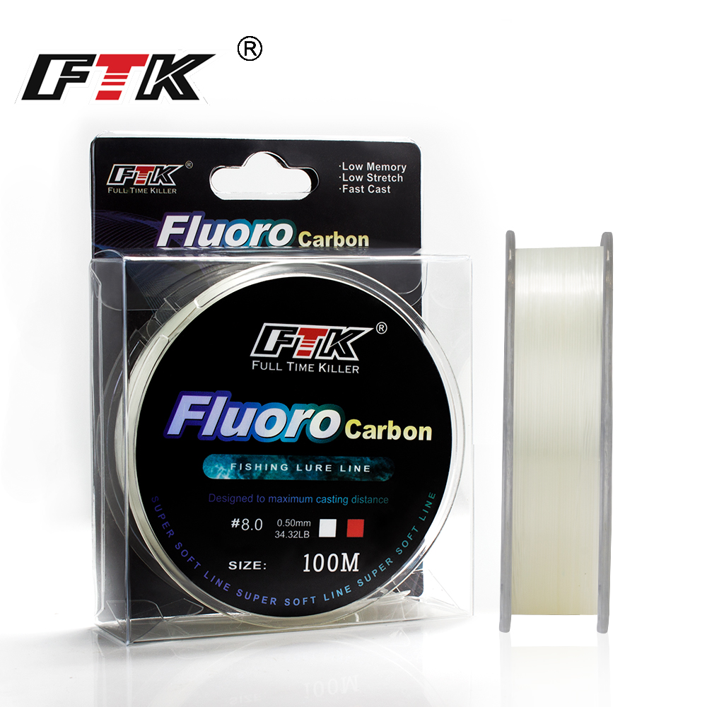 FTK 100m 4.13-34.32LB Fluoroca - Fluorocarbon Line のレビューと価格