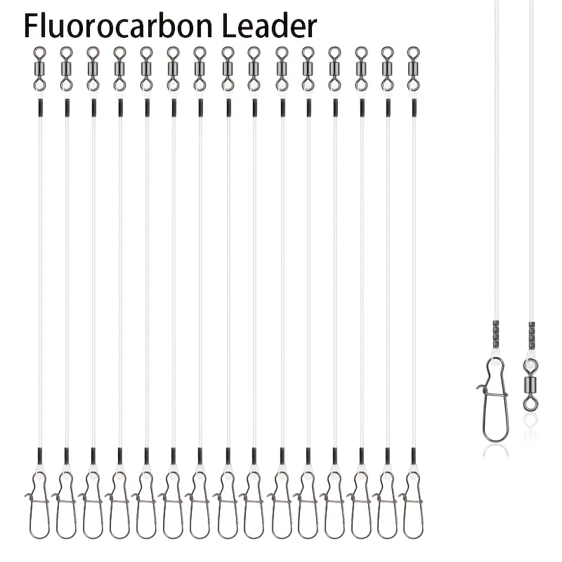 15pcs Fluorocarbon Wire Leader - Leader Line のレビューと価格