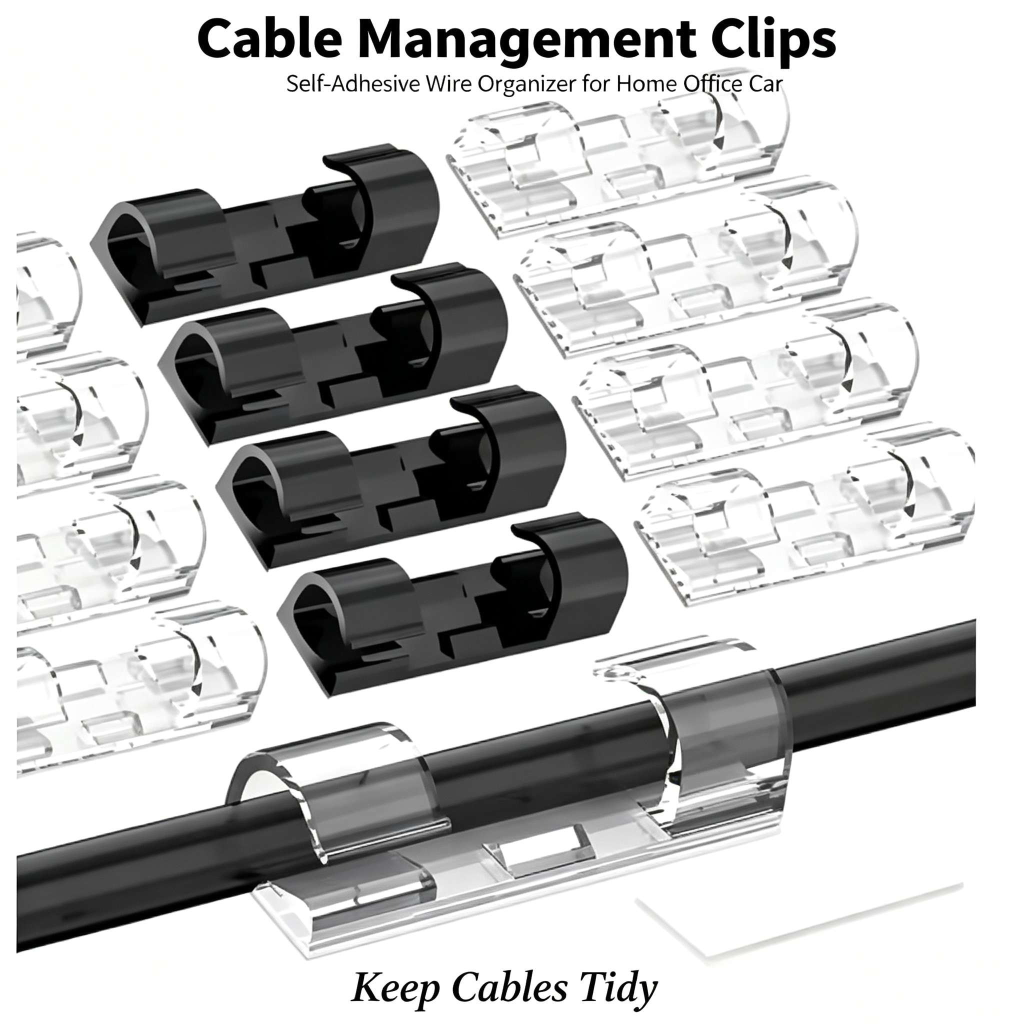 Cable Organizer Clips Cable Ma - Tippet Line のレビューと価格
