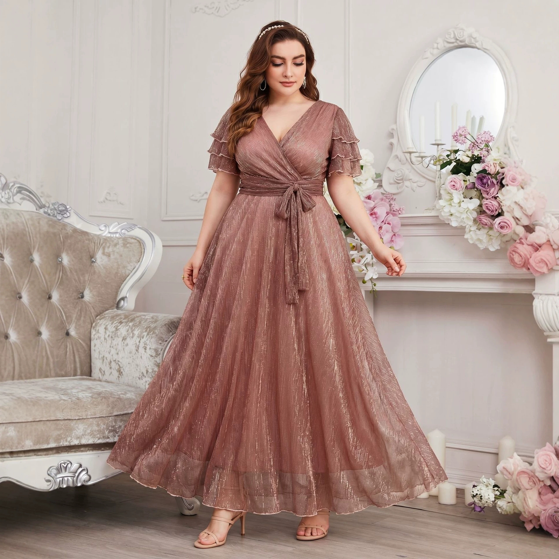 Luxury Curvy Blush Gold Glitte - Fly Line のレビューと価格