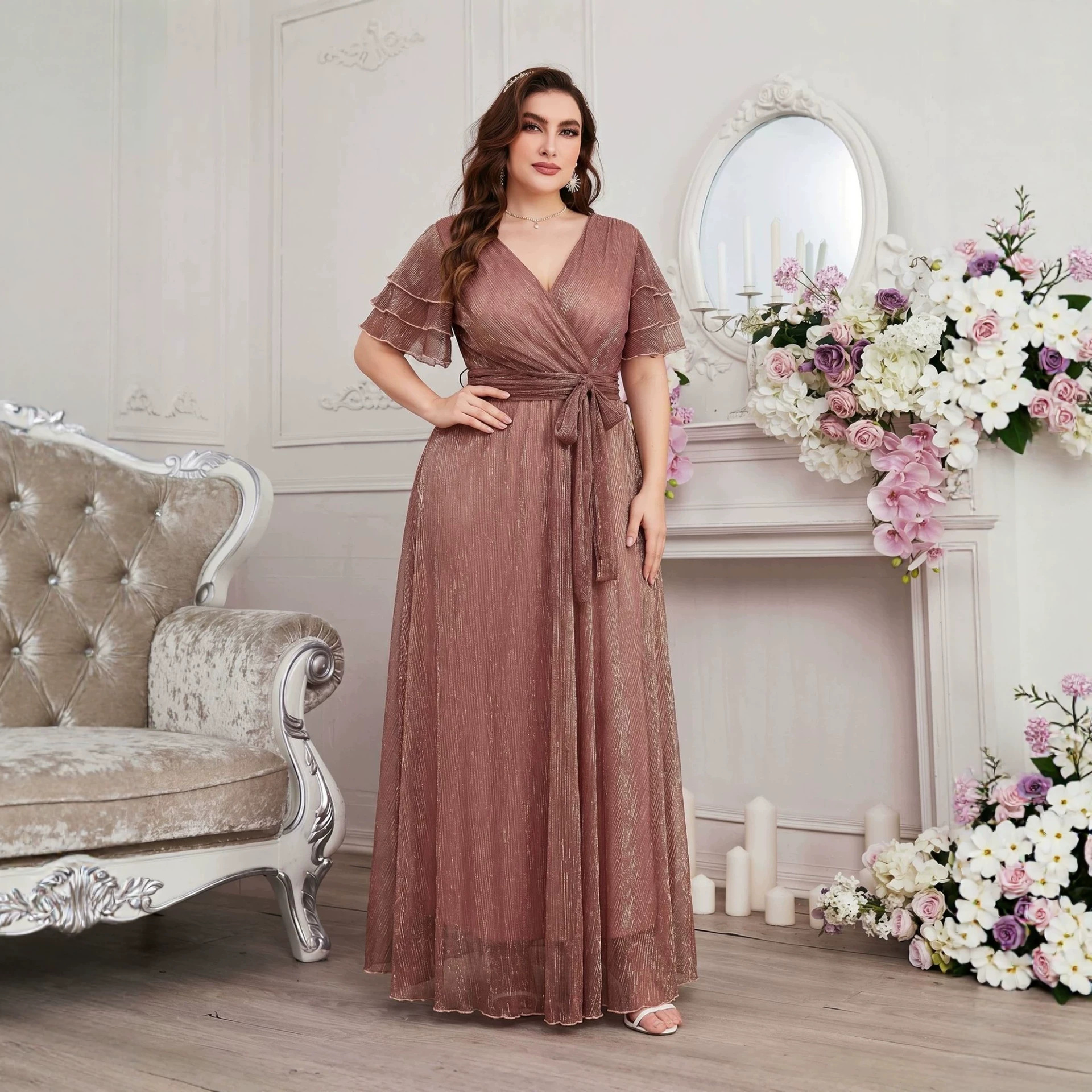 Luxury Curvy Blush Gold Glitte - Fly Line のレビューと価格