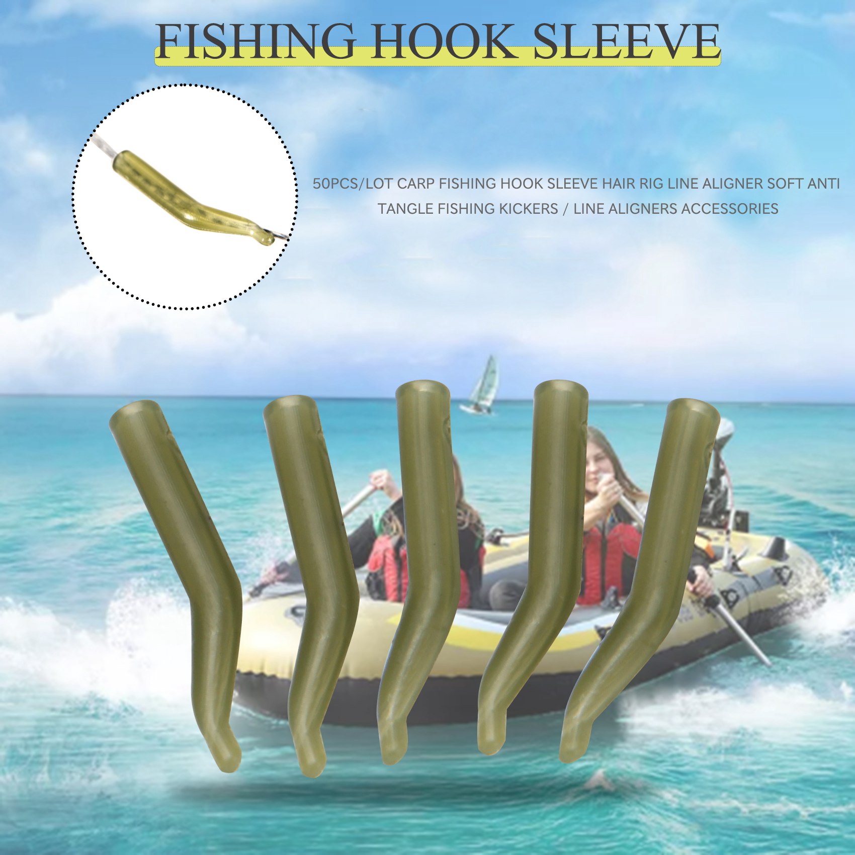50Pcs/Lot Carp Fishing Hook Sl - Monofilament Line のレビューと価格
