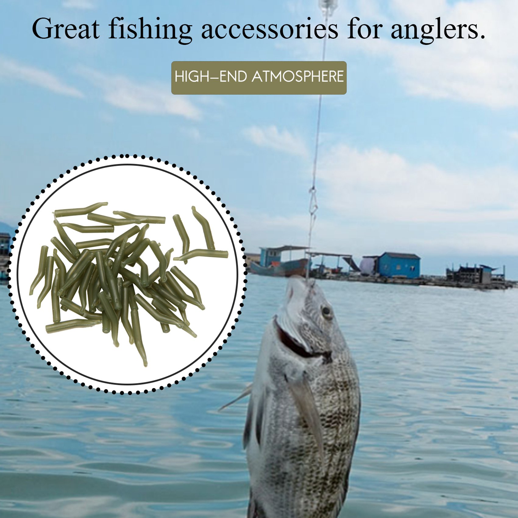 50Pcs/Lot Carp Fishing Hook Sl - Monofilament Line のレビューと価格