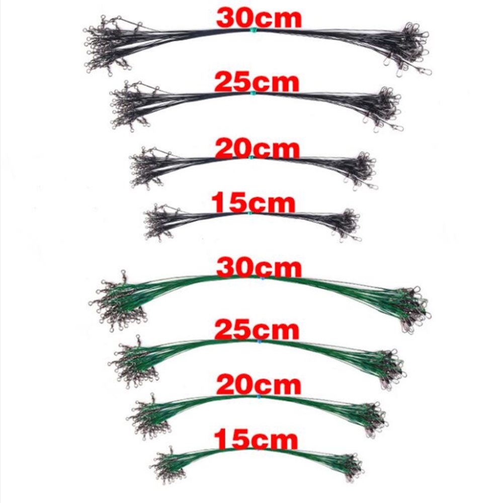 10pcs/lot Anti Bite Steel Fish - Leader Line のレビューと価格