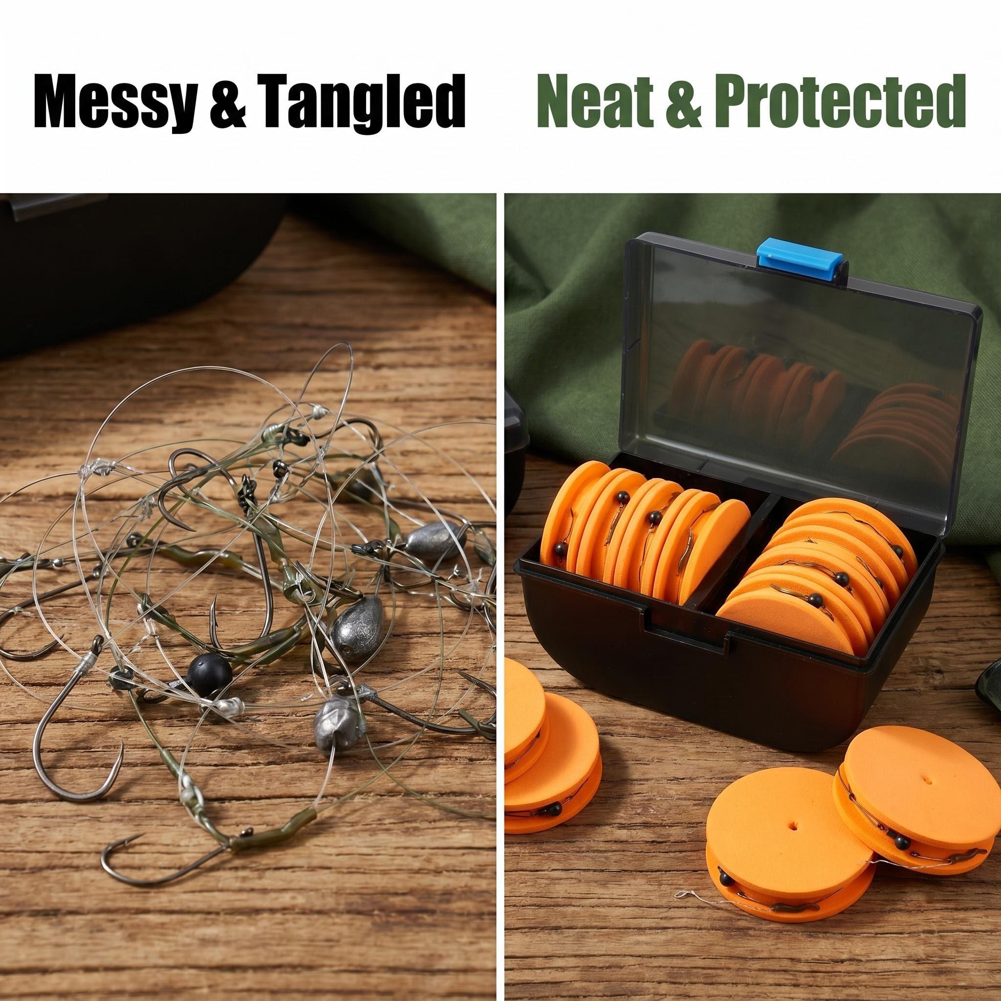 Hirisi 10pcs EVA Foam Fishing  - Fishing Line Box のレビューと価格
