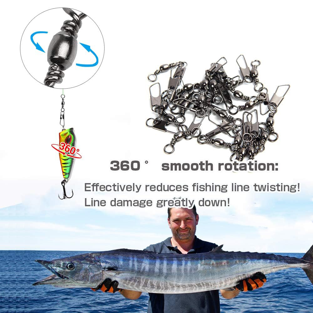 50Pcs Stainless Steel Snap Swi - Saltwater Line のレビューと価格