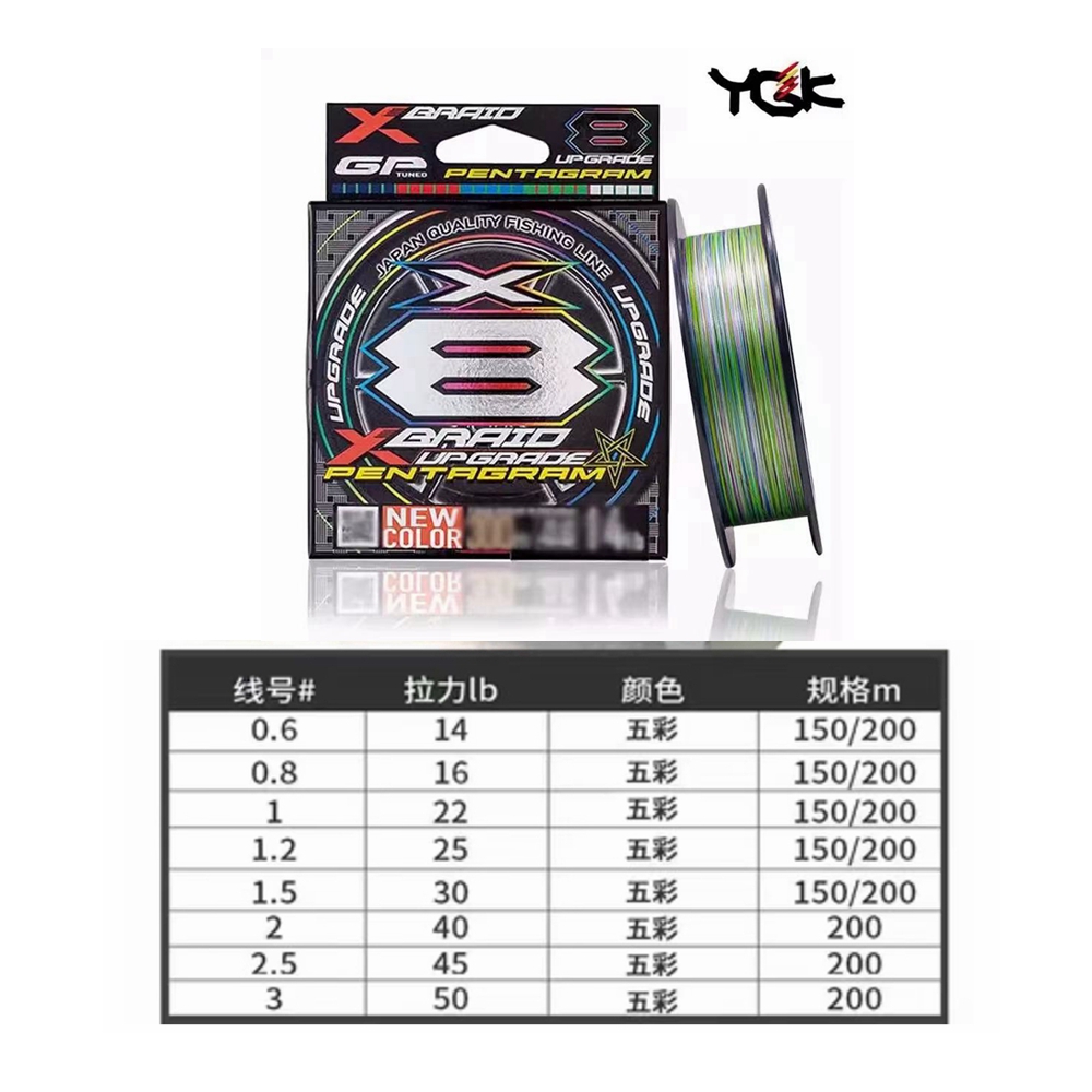 YGK X BRAID Upgrade X8 PENTAGR - Copolymer Line のレビューと価格