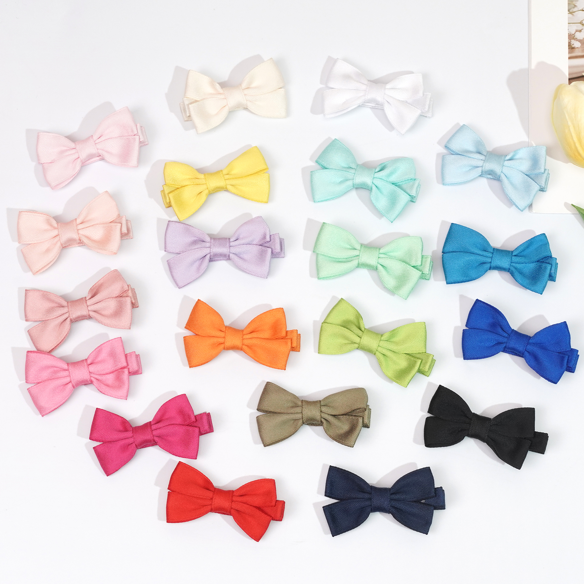 12/20 Pcs 2Inch Baby Hair Bows - Tippet Line のレビューと価格