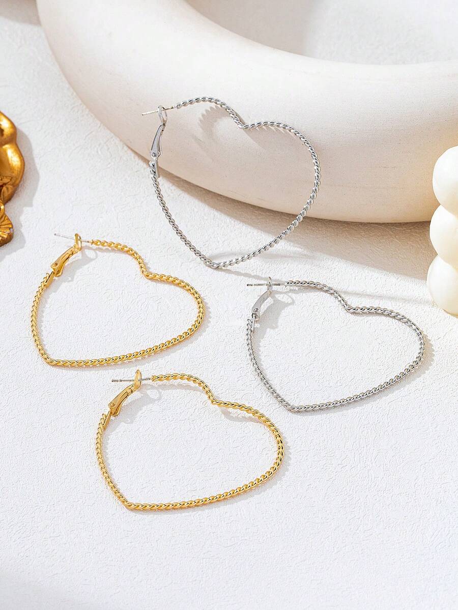 1 Pair Braided Line Heart Shap - Braided Line のレビューと価格