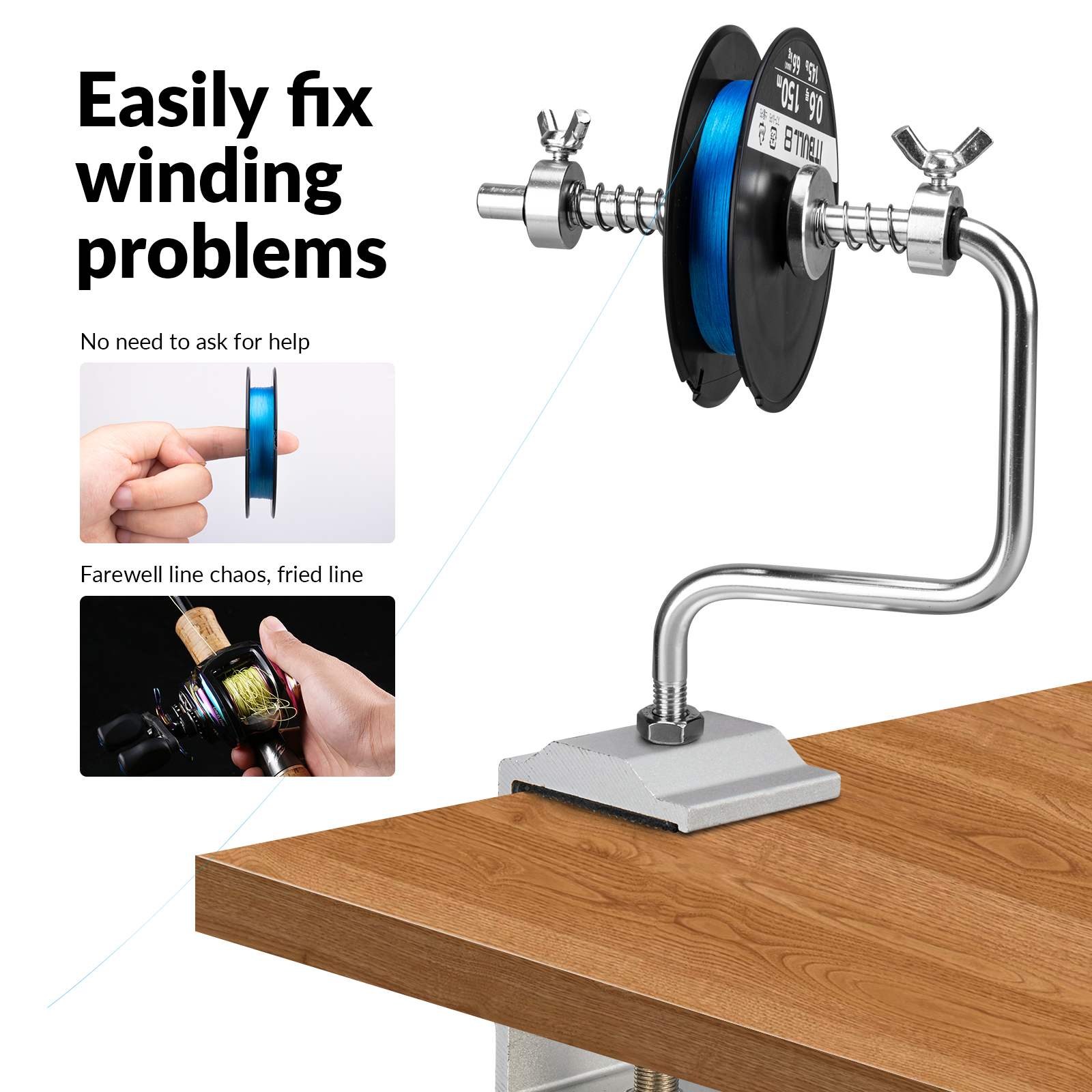 1pcs Portable Aluminum Fishing - Fishing Line Winder のレビューと価格