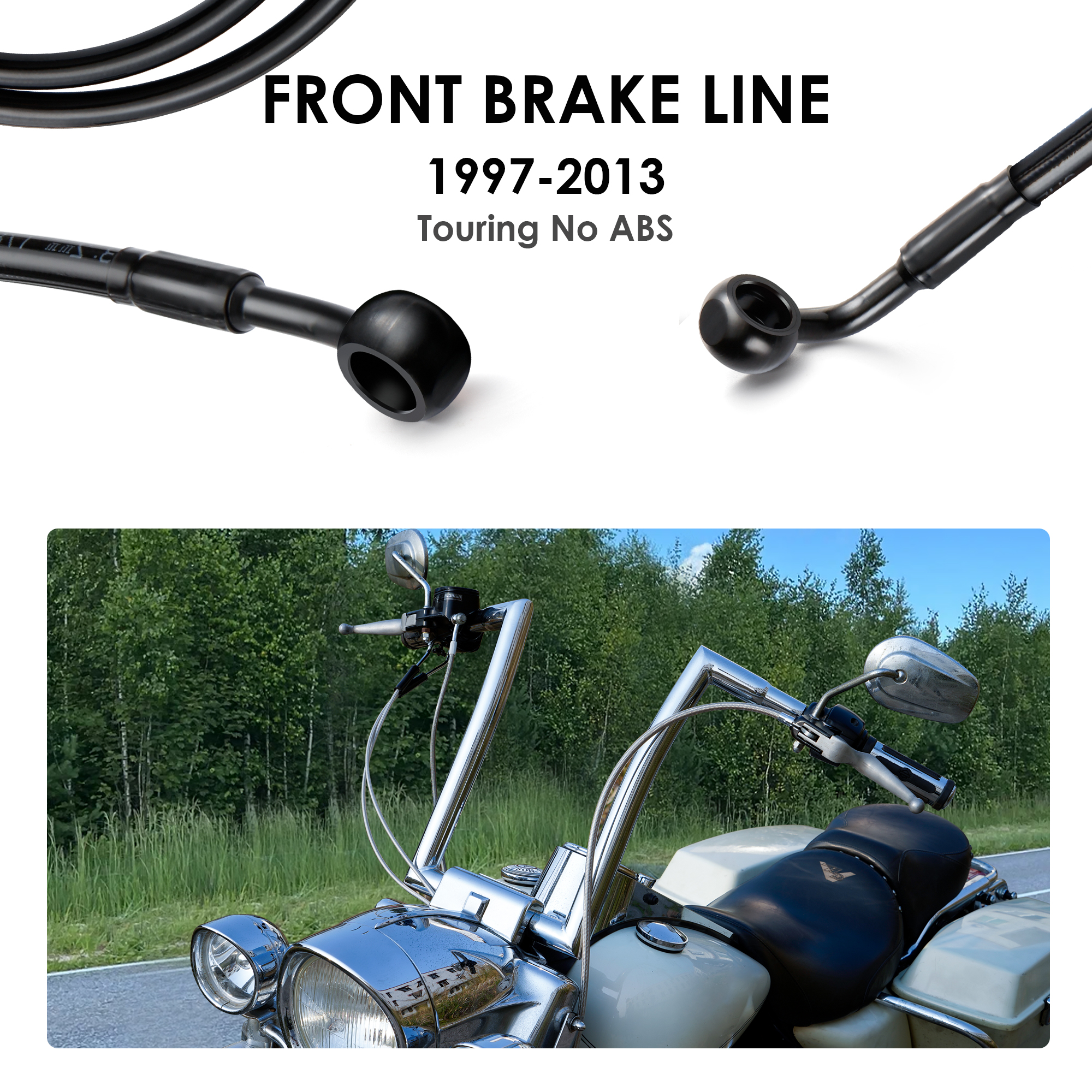 140/145/150CM Front Brake Line - Braided Line のレビューと価格