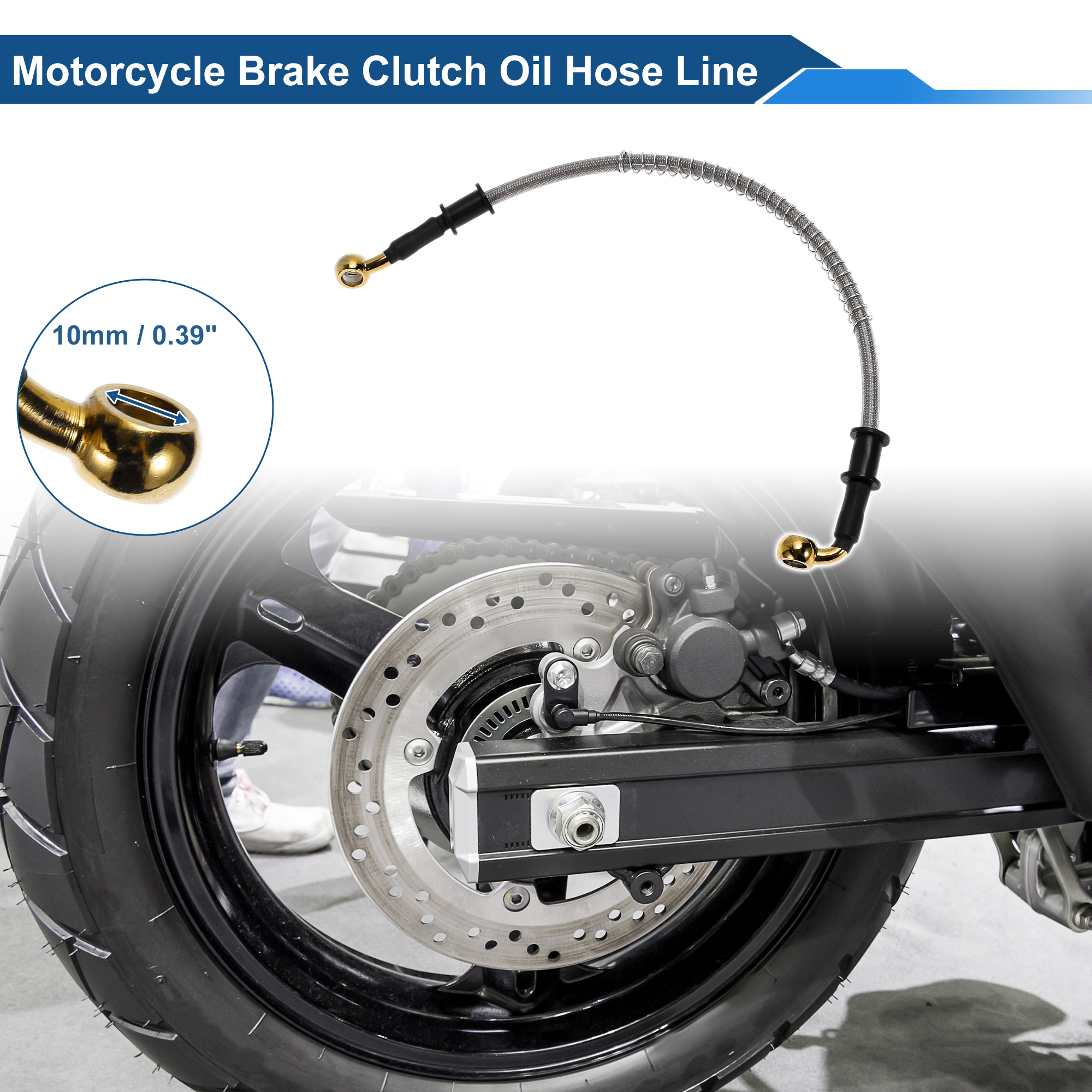 Motoforti 40cm Motorcycle Brak - Braided Line のレビューと価格