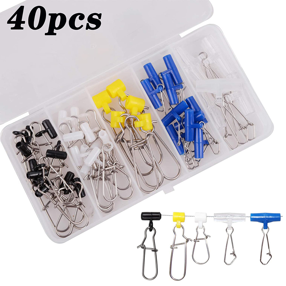 40Pcs Fishing line Sinker Slid - Monofilament Line のレビューと価格
