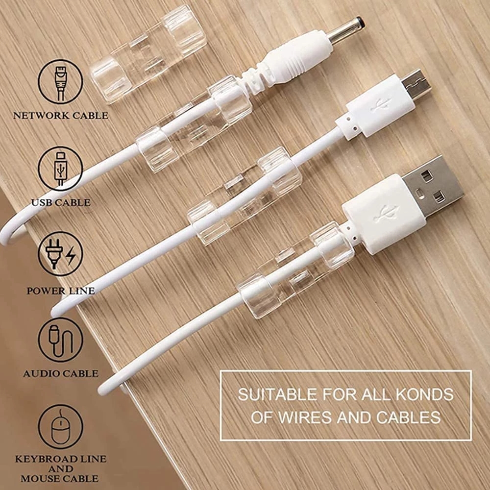 40PCS Cable Organizer Clips Ca - Tippet Line のレビューと価格