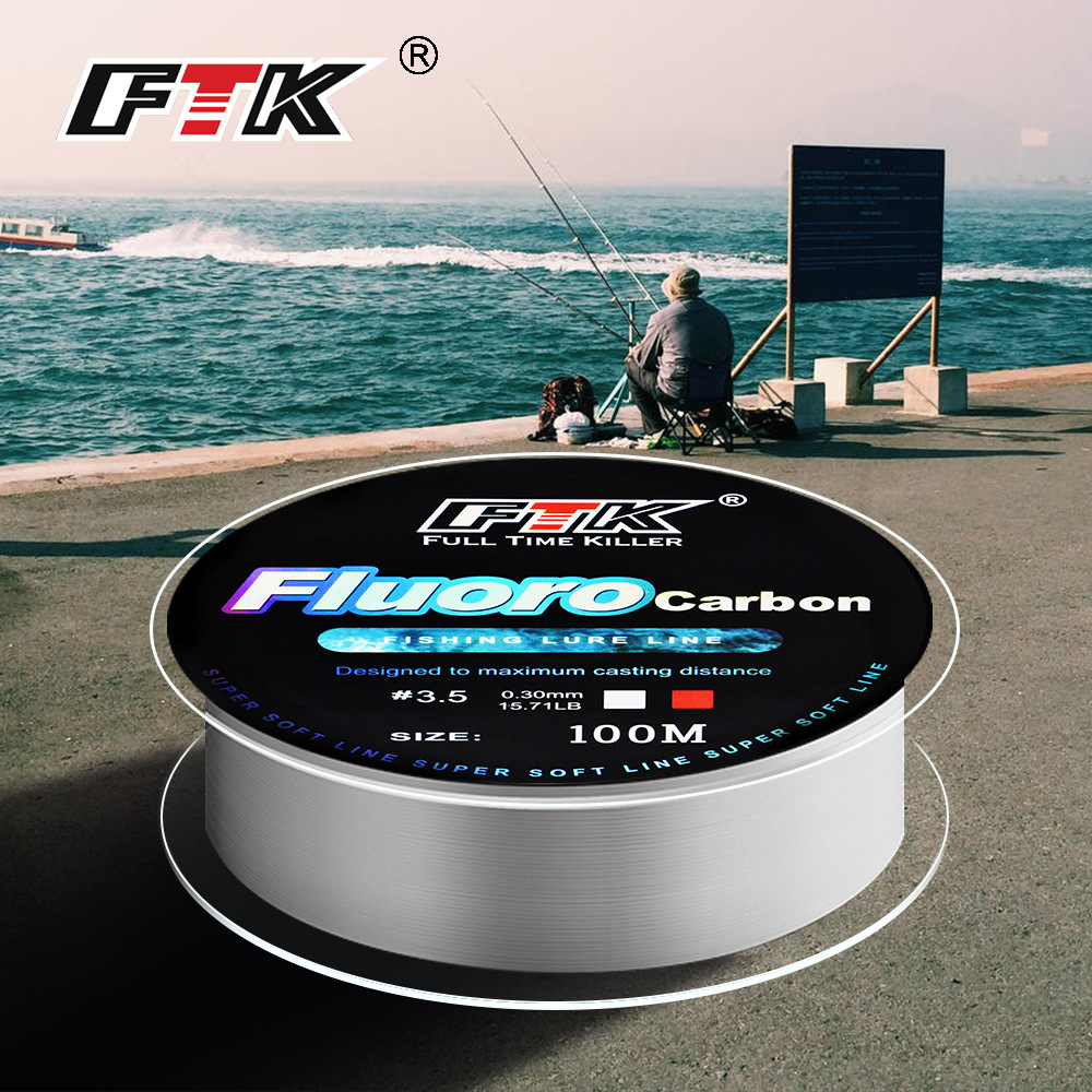 100M Fluorocarbon Coating Fish - Fluorocarbon Line のレビューと価格