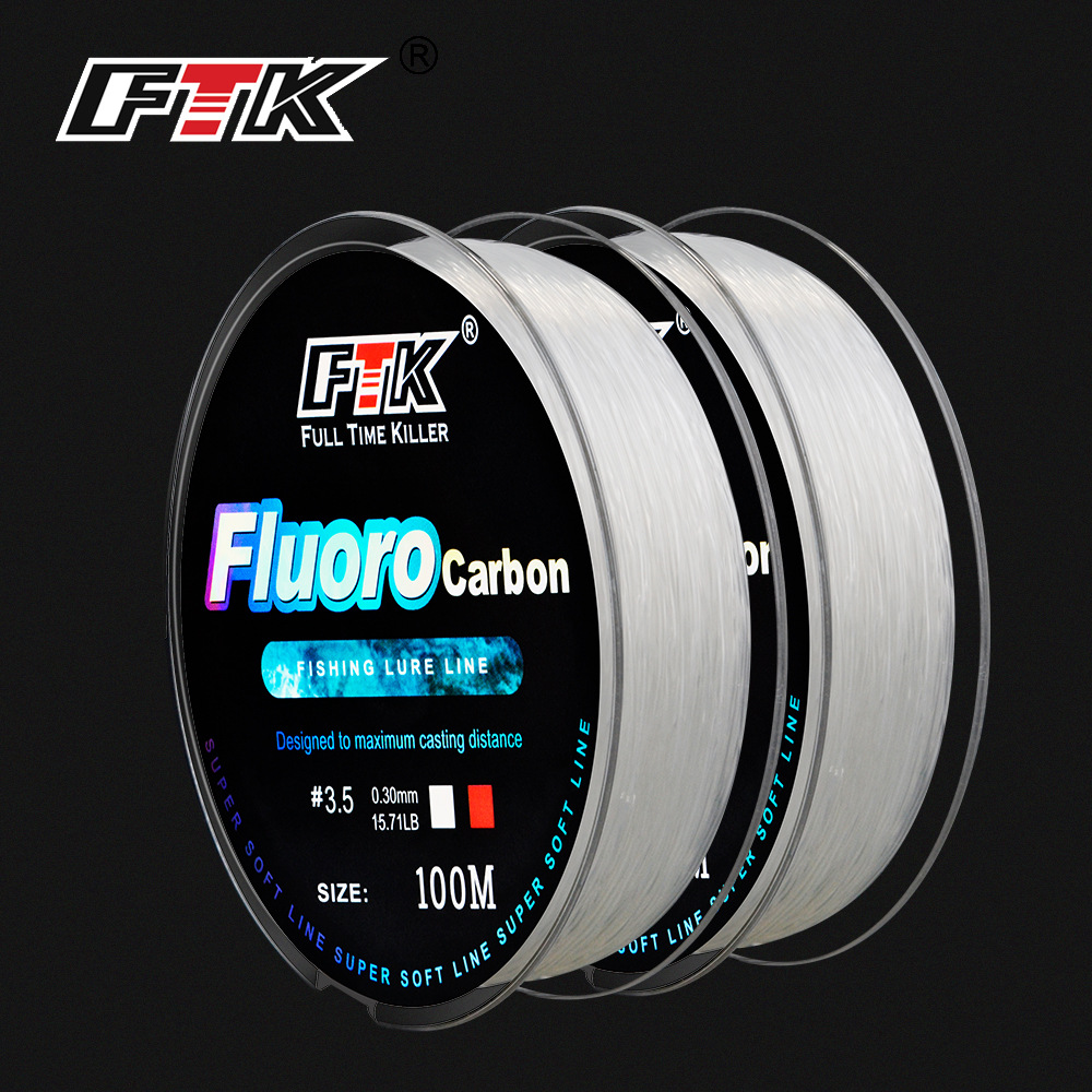 100M Fluorocarbon Coating Fish - Fluorocarbon Line のレビューと価格