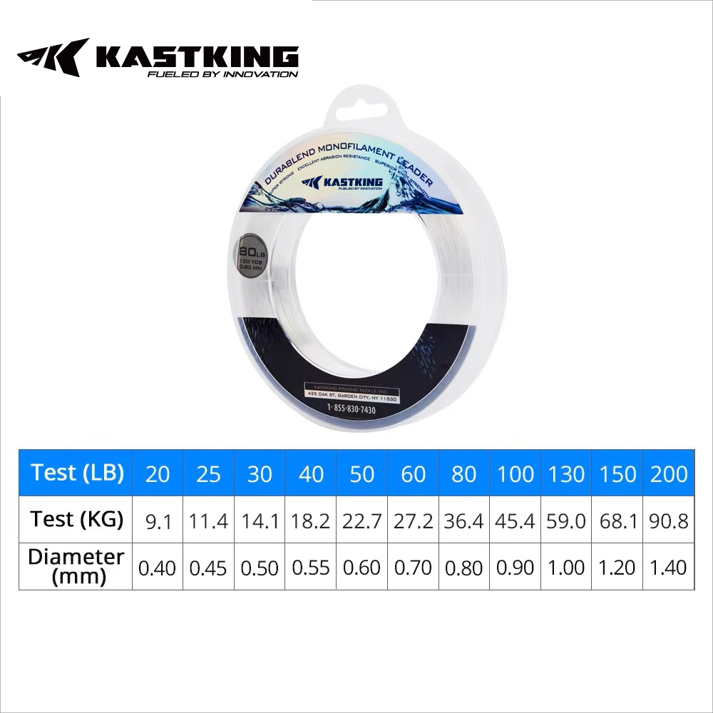 KastKing 20-200LB 110M 0.40-1. - Ice Fishing Line のレビューと価格