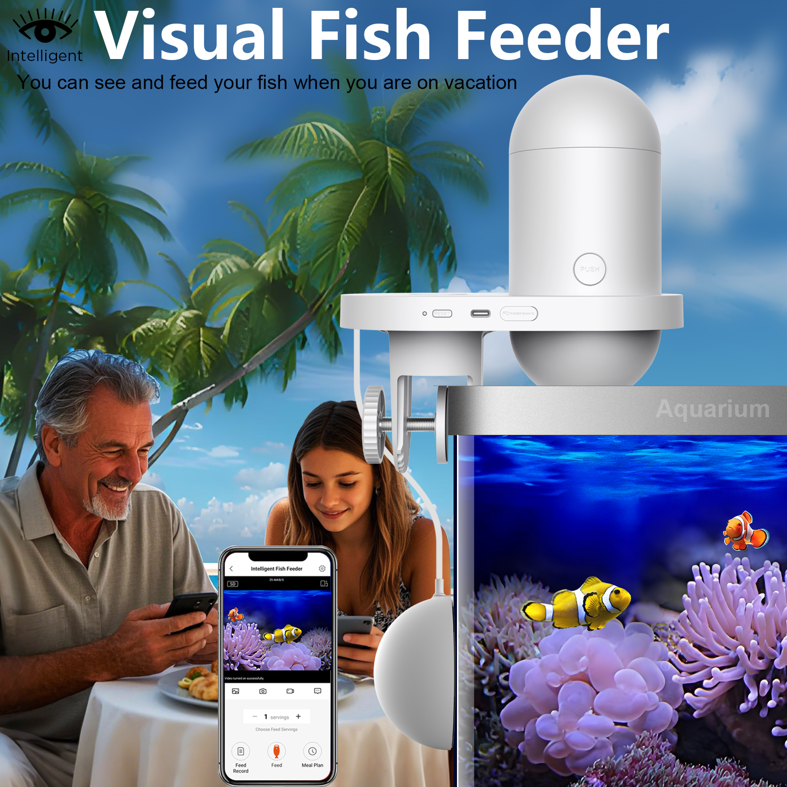 Automatic Fish Feeder With Cam - Fishing Line Dispenser のレビューと価格