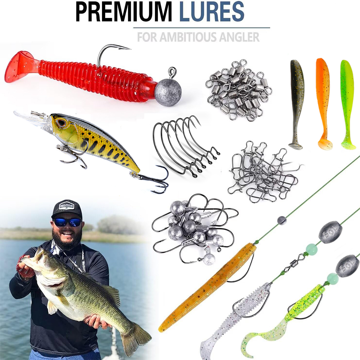 Fishing Pole Set Full Kits Wit - Fishing Line Spooler のレビューと価格