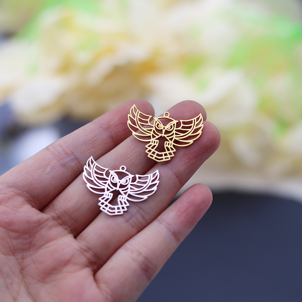3pcs Owl Stainless Steel Charm - Fly Line のレビューと価格