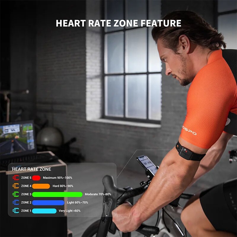 COOSPO HW9 Armband Heart Rate  - Ice Fishing Line のレビューと価格