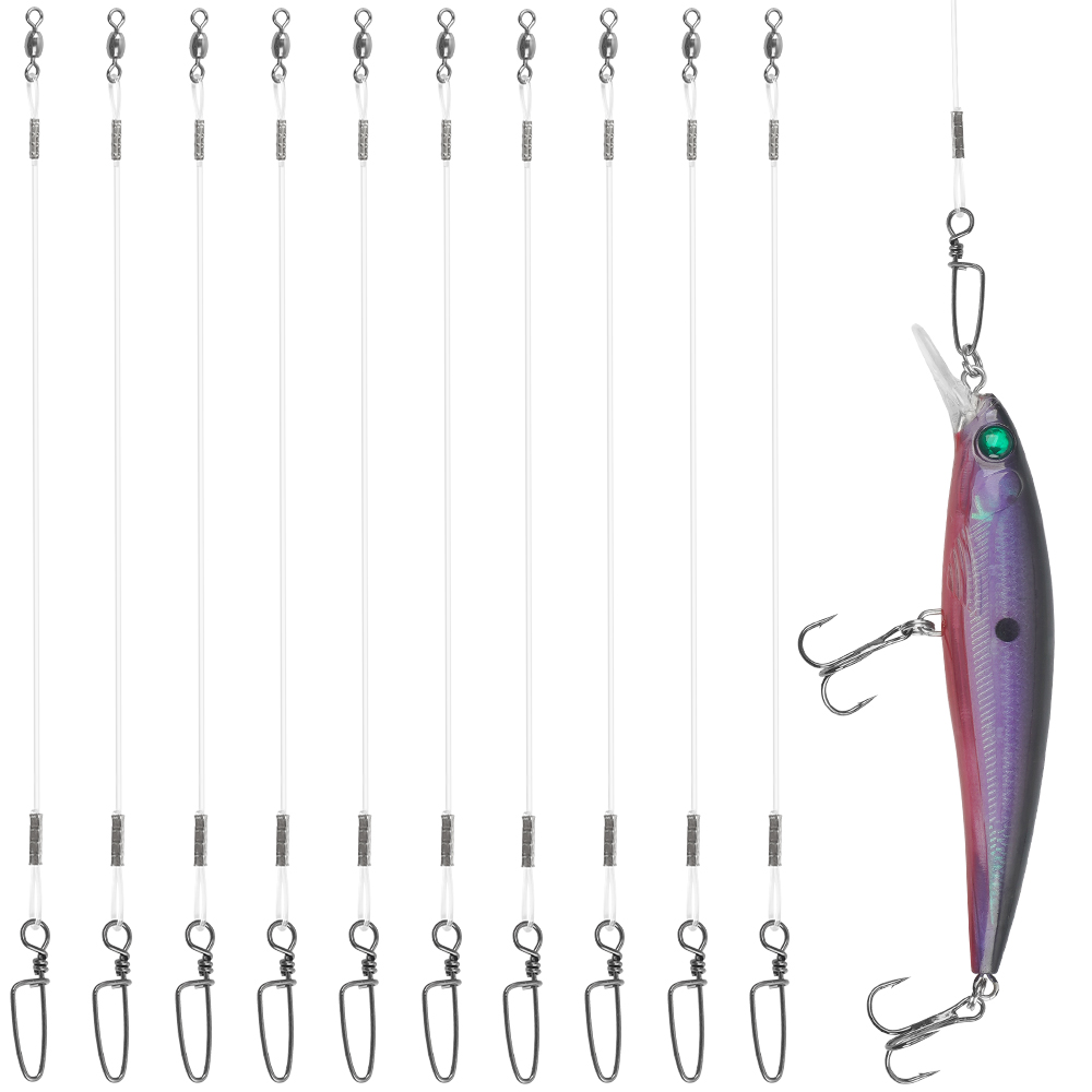 10Pcs Fluorocaron Fishing Lead - Fluorocarbon Line のレビューと価格