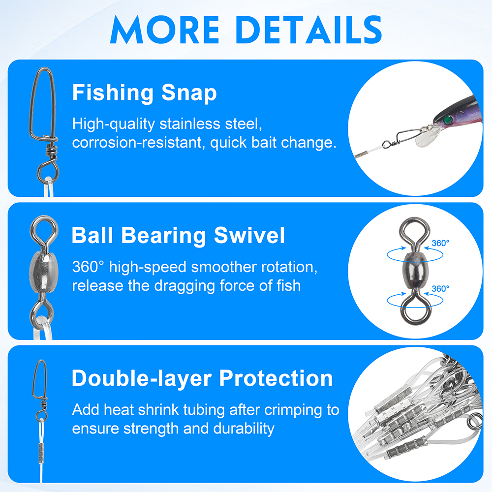 10Pcs Fluorocaron Fishing Lead - Fluorocarbon Line のレビューと価格