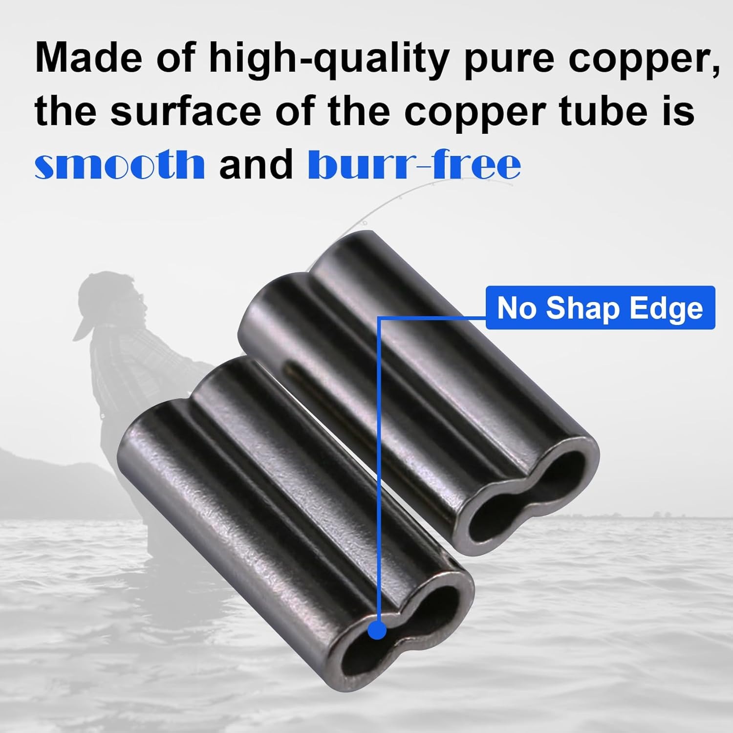 Copper Double Barrel Crimp Sle - Leader Line のレビューと価格
