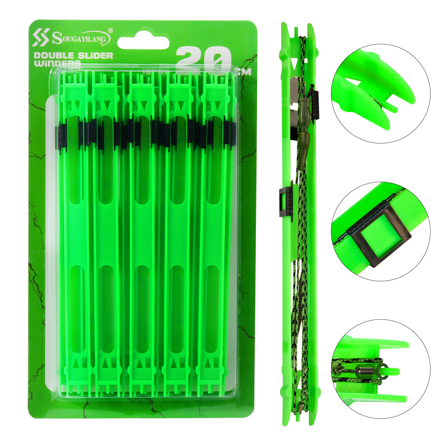 Sougayilang 10pcs Fishing Plas - Fishing Line Dispenser のレビューと価格