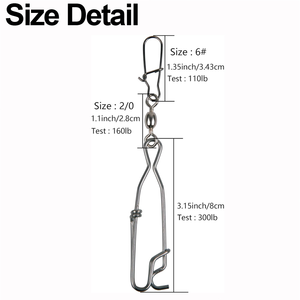 5Pcs Decoy Long Line Clips Lon - Saltwater Line のレビューと価格