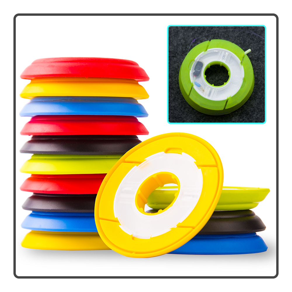 5pcs/lot Color Silicone Storag - Fishing Line Spool のレビューと価格