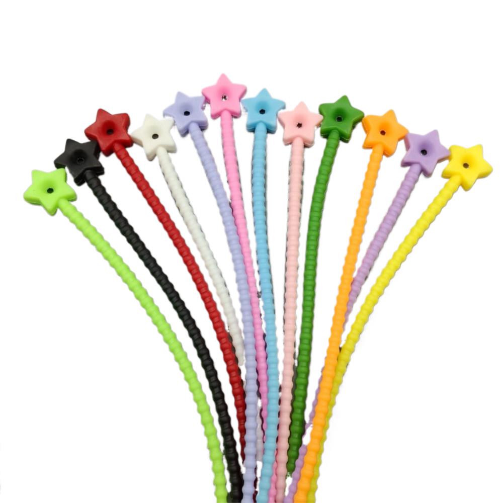 10Pcs Flower Star Silicone Cab - Tippet Line のレビューと価格