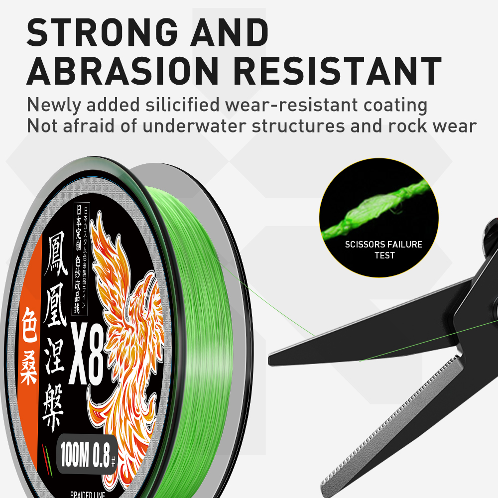 ZUKIBO Phoenix 8 Strand PE Bra - Ice Fishing Line のレビューと価格