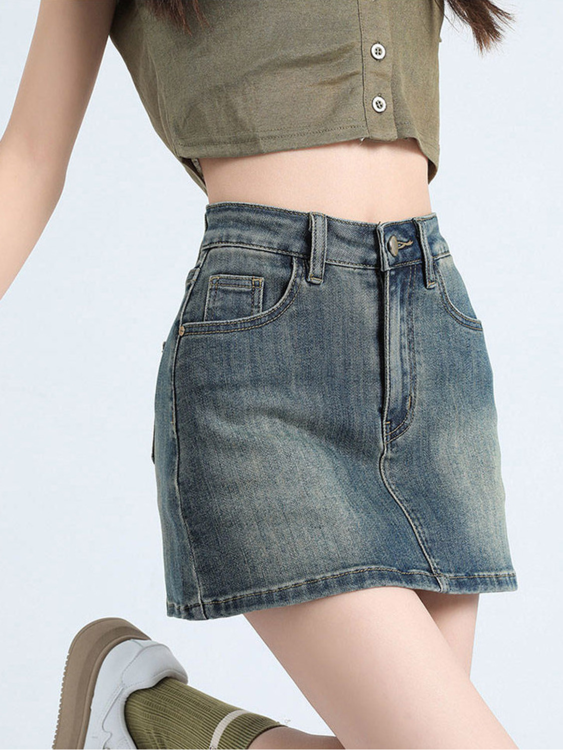 Women's Vintage Washed Denim S - Fly Line のレビューと価格