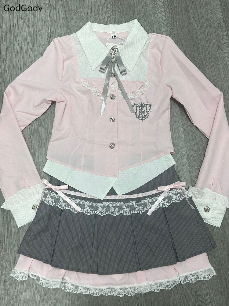 Spring Y2K Princess Outfits Wo - Fly Line のレビューと価格