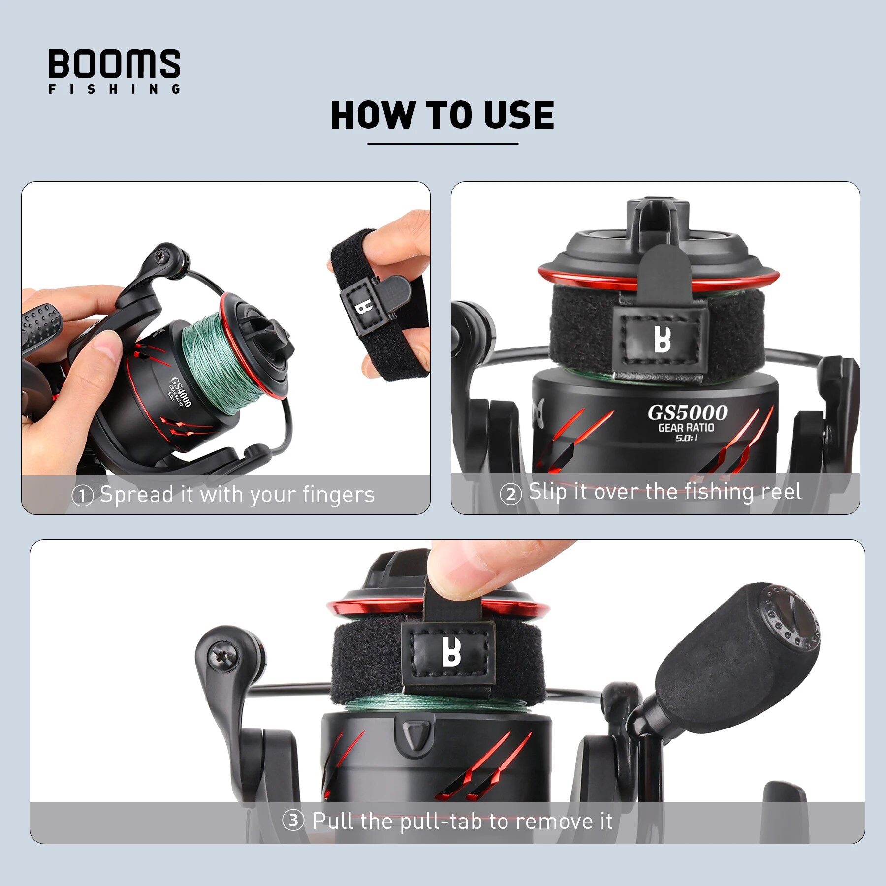 Booms Fishing SB1 4Pcs Spinnin - Fishing Line Spool のレビューと価格